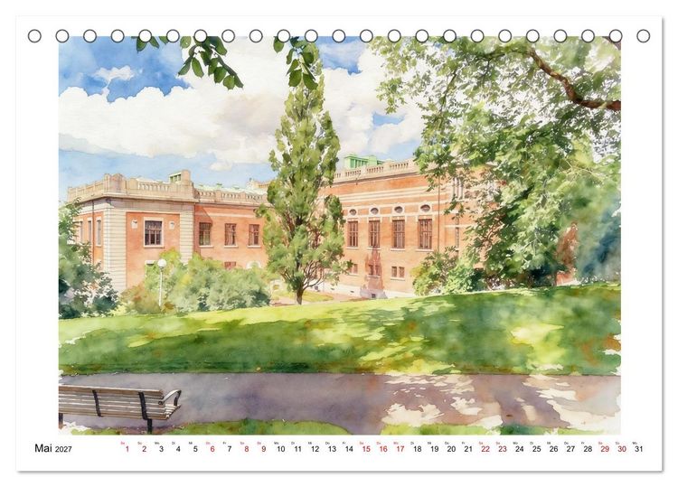 Produktbild: Schweden - Weites Land (Tischkalender 2027 DIN A5 quer), CALVENDO Monatskalender