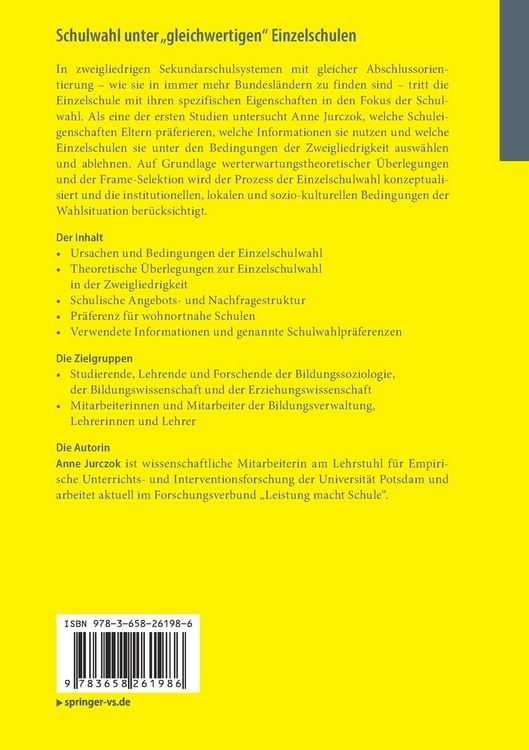 Produktbild: Schulwahl unter &bdquo;gleichwertigen&ldquo; Einzelschulen