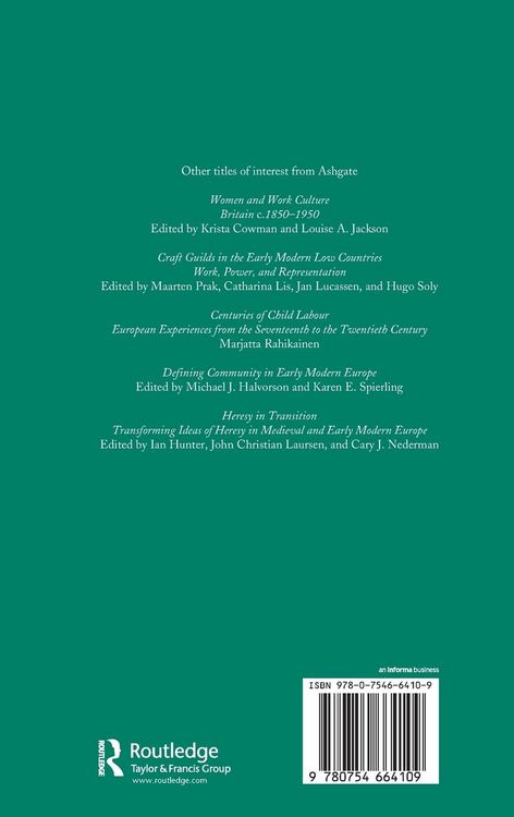 Produktbild: The Idea of Work in Europe from Antiquity to Modern Times