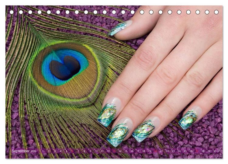 Produktbild: Verg&auml;ngliche Kunst - Nailart Episode 2 (Tischkalender 2026 DIN A5 quer), CALVENDO Monatskalender