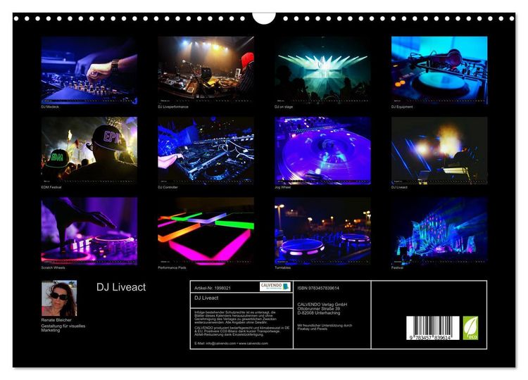 Produktbild: DJ Liveact (Wandkalender 2026 DIN A3 quer), CALVENDO Monatskalender