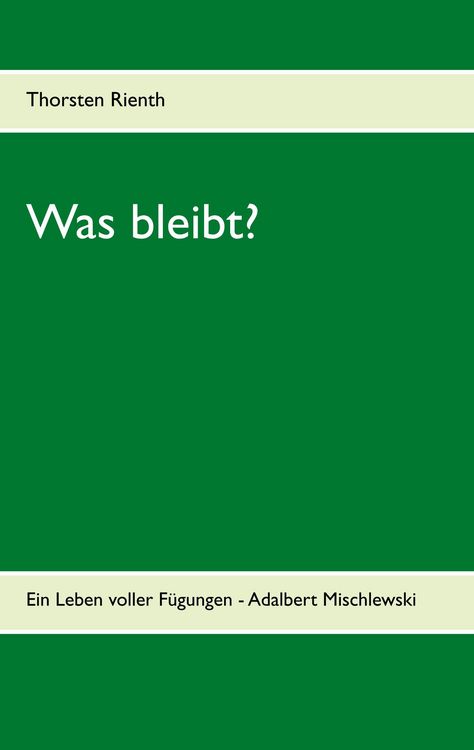 Produktbild: Was bleibt?