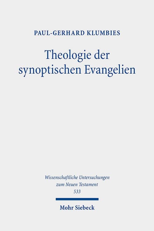 Produktbild: Theologie der synoptischen Evangelien