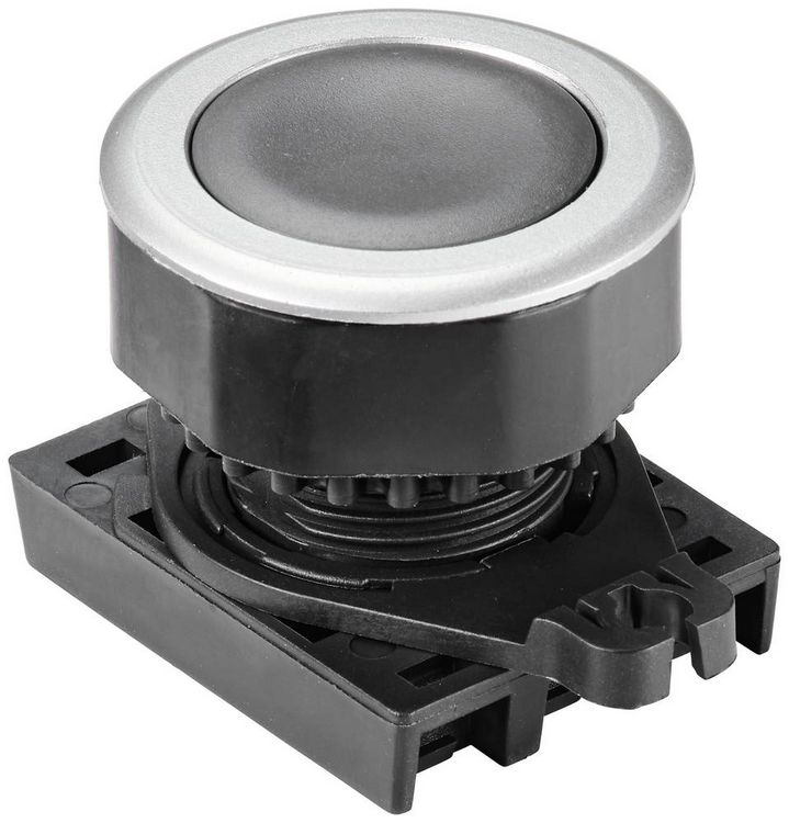 Produktbild: TRU COMPONENTS TC-10343972 S3PF-P1K Drucktaster Knopf Schwarz 1St.