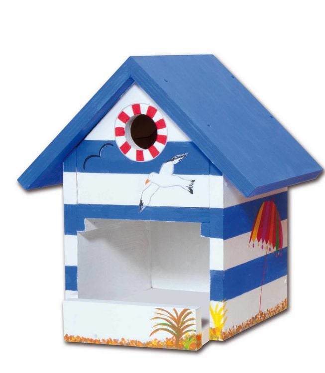 Produktbild: PEBARO 466 - DIY Holzbauset Vogelhaus, Futterhaus und Nistkasten in Einem