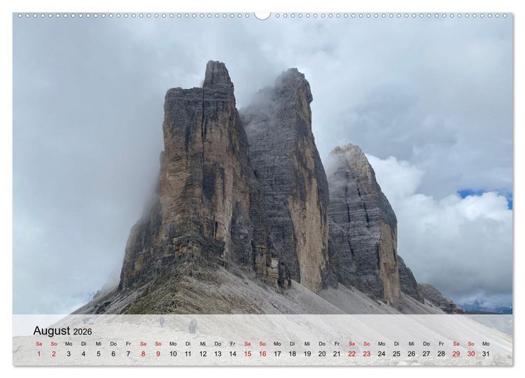 Produktbild: Alpenauszeit - Sch&ouml;ne Orte der Alpen (Wandkalender 2026 DIN A2 quer), CALVENDO Monatskalender