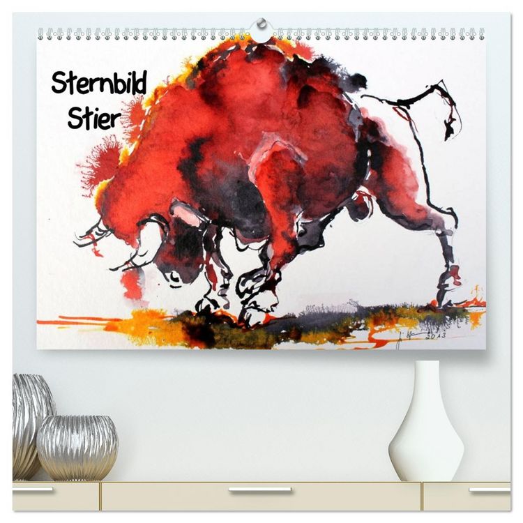 Produktbild: Sternbild Stier (hochwertiger Premium Wandkalender 2026 DIN A2 quer), Kunstdruck in Hochglanz