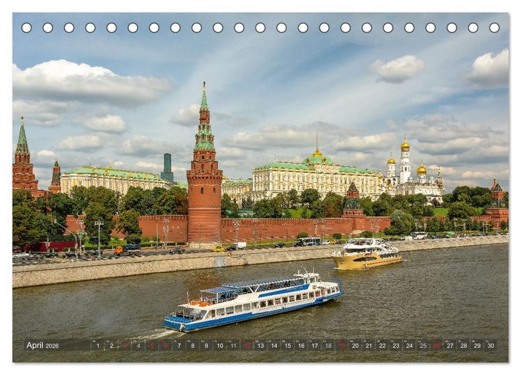 Produktbild: Moskauer Perspektiven (Tischkalender 2026 DIN A5 quer), CALVENDO Monatskalender
