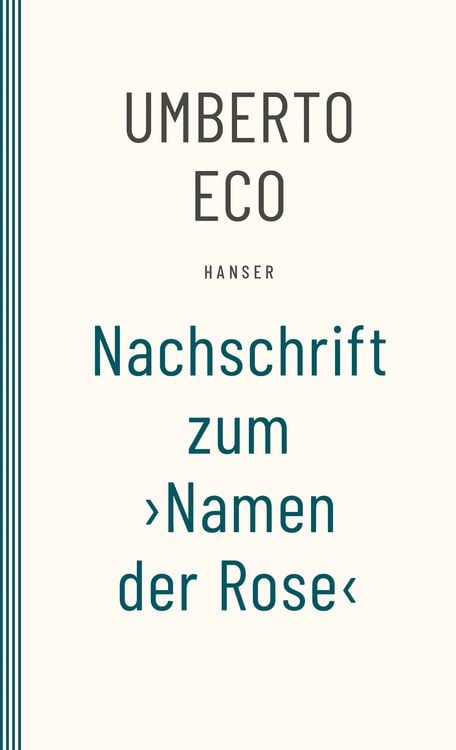 Produktbild: Nachschrift zum &rsaquo;Namen der Rose&lsaquo;