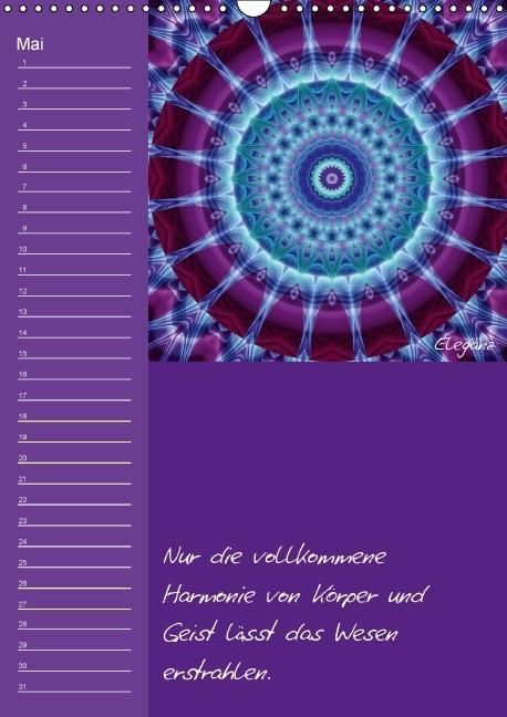 Produktbild: Mandala - Spiegel der Seele / immerw&auml;hrender Geburtstagskalender (Wandkalender immerw&auml;hrend DIN A3 hoch)
