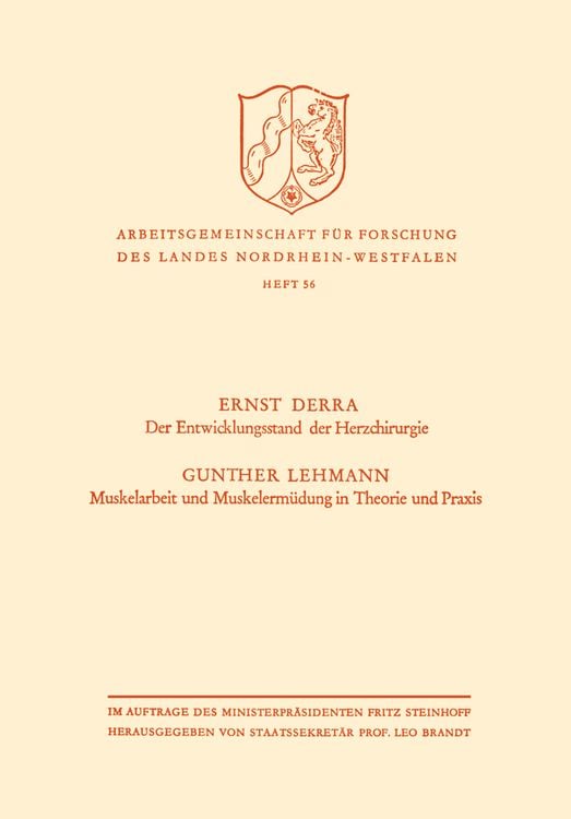 Bild vom Artikel Der Entwicklungsstand der Herzchirurgie / Muskelarbeit und Muskelermüdung in Theorie und Praxis vom Autor Ernst Derra