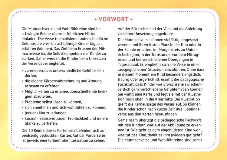 Produktbild: 30 Mutmachverse und Wohlf&uuml;hlreime