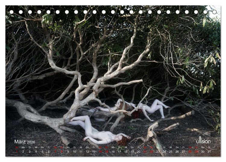 Produktbild: Poesie der Stille &ndash; Akt in der Natur (Tischkalender 2026 DIN A5 quer), CALVENDO Monatskalender