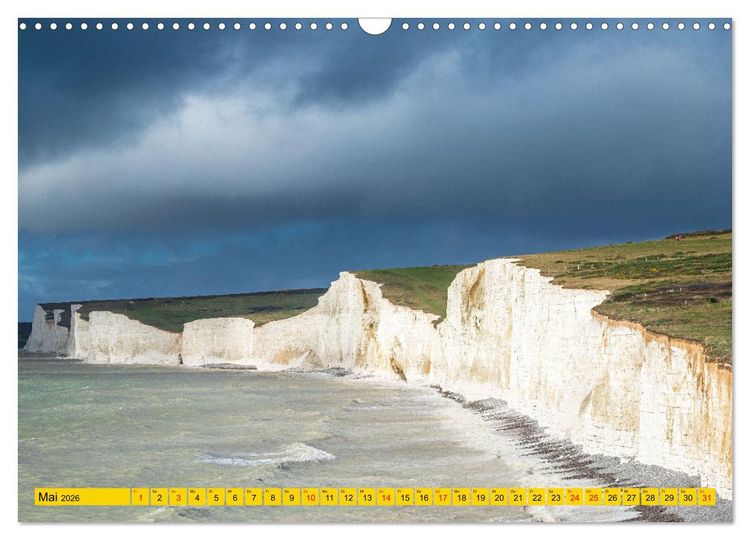 Produktbild: Seven Sisters - Gro&szlig;britanniens h&ouml;chste Kreidefelsen (Wandkalender 2026 DIN A3 quer), CALVENDO Monatskalender