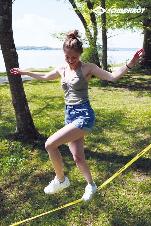 Produktbild: SLACKLINE 15m, 5cm breit,inkl.Teaching Line