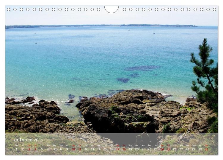 Produktbild: BRETAGNE La beaut&eacute; du Finist&egrave;re (Calendrier mural 2026 DIN A4 vertical), CALVENDO calendrier mensuel