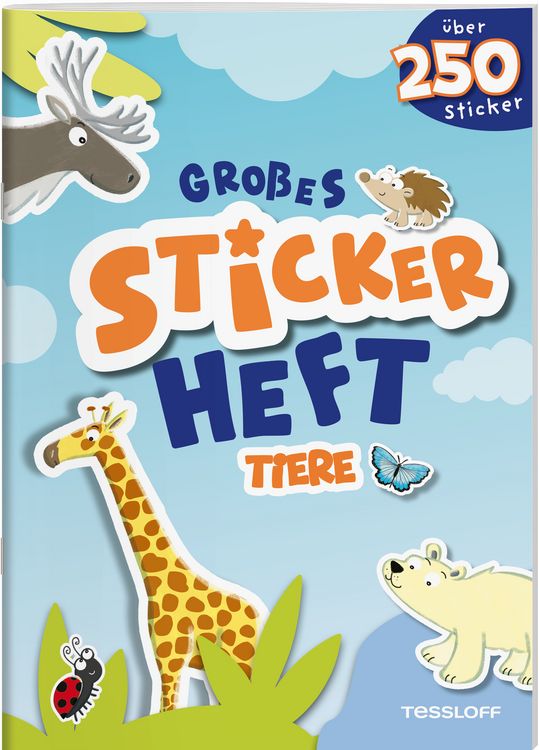 Produktbild: Gro&szlig;es Stickerheft. Tiere