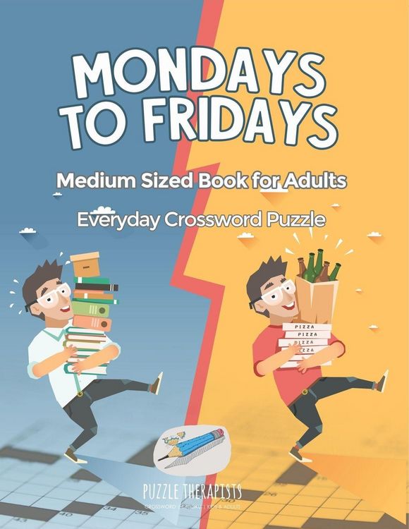 Produktbild: Mondays to Fridays | Everyday Crossword Puzzle | Medium Sized Book for Adults