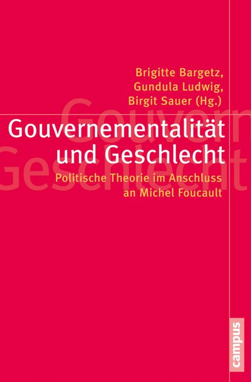 Produktbild: Gouvernementalit&auml;t und Geschlecht