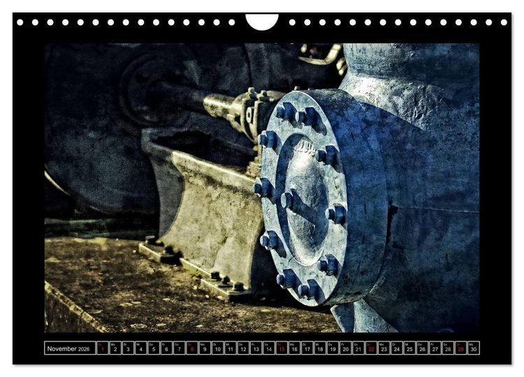 Produktbild: Industrie-Kunst 2026 (Wandkalender 2026 DIN A4 quer), CALVENDO Monatskalender