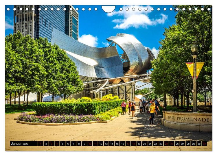 Produktbild: Chicago Impressionen (Wandkalender 2026 DIN A4 quer), CALVENDO Monatskalender