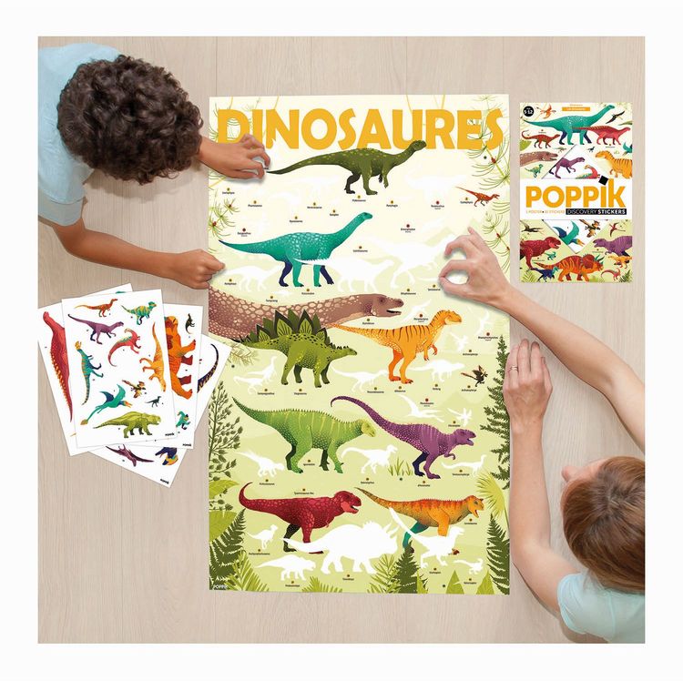 Produktbild: POPPIK - Lernposter & Sticker Dinosaurier