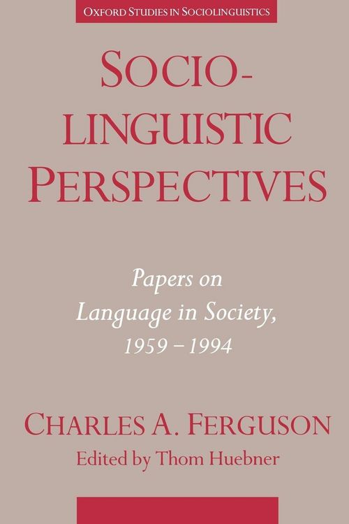 Produktbild: Sociolinguistic Perspectives