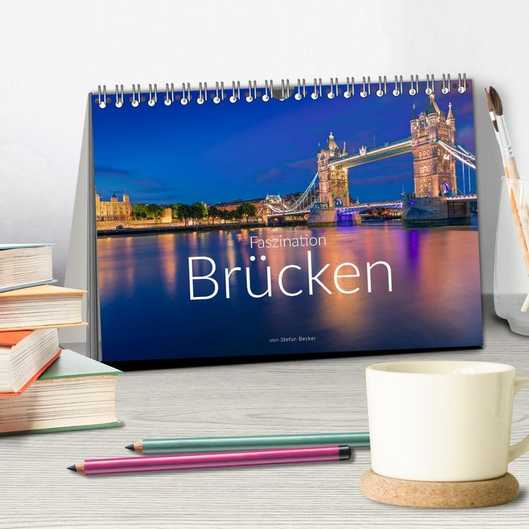 Produktbild: Faszination Br&uuml;cken (Tischkalender 2026 DIN A5 quer), CALVENDO Monatskalender