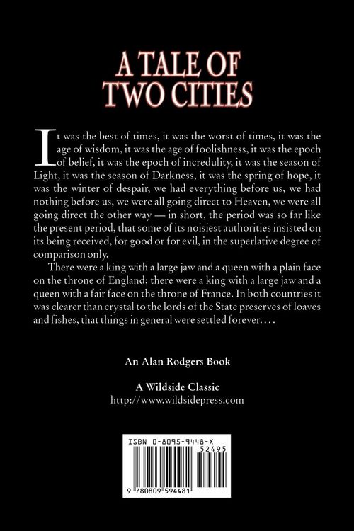 Produktbild: A Tale of Two Cities by Charles Dickens, Fiction, Classics
