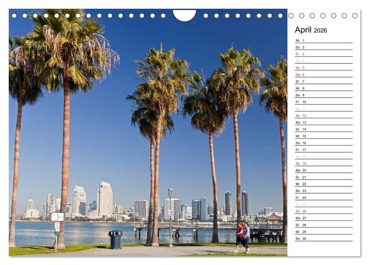 Produktbild: Kalifornien USA (Wandkalender 2026 DIN A4 quer), CALVENDO Monatskalender