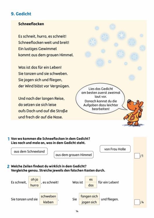 Produktbild: &Uuml;bungsheft mit Lesetests in Deutsch 2. Klasse