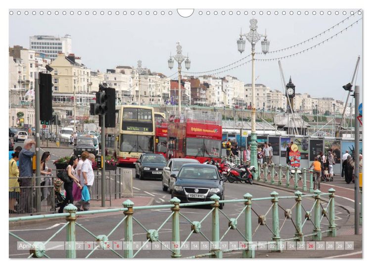 Produktbild: Brighton Pier Bunter Sommer (Wandkalender 2026 DIN A3 quer), CALVENDO Monatskalender