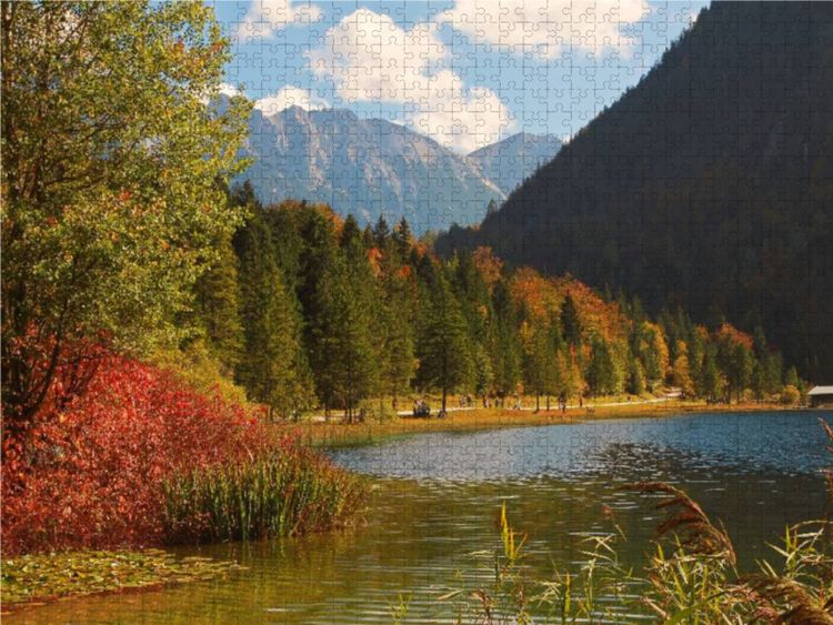 Produktbild: CALVENDO Puzzle Ferchensee Mittenwald | 1000 Teile Lege-Gr&ouml;&szlig;e 64 &times; 48 cm Foto-Puzzle f&uuml;r gl&uuml;ckliche Stunden