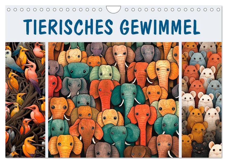 Produktbild: Tierisches Gewimmel (Wandkalender 2026 DIN A4 quer), CALVENDO Monatskalender