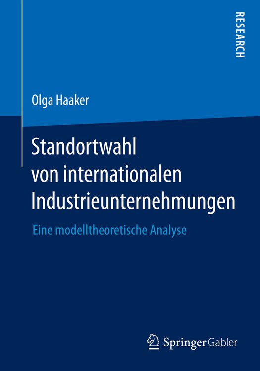 Produktbild: Standortwahl von internationalen Industrieunternehmungen