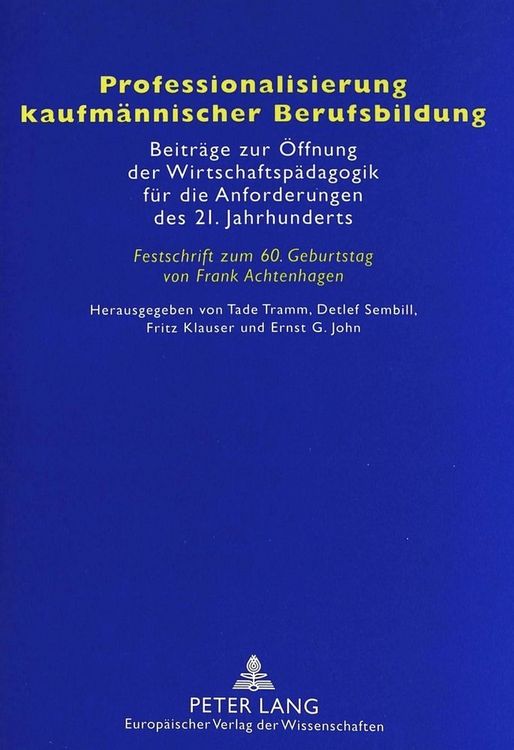 Produktbild: Professionalisierung kaufm&auml;nnischer Berufsbildung
