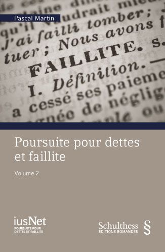 Produktbild: Poursuite pour dettes et faillites