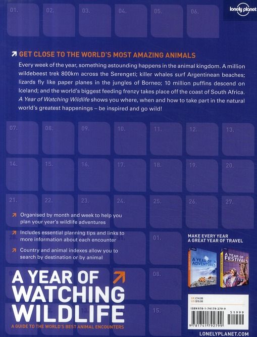Produktbild: A Year of Watching Wildlife: A Guide to the World's Best Animal Encounters