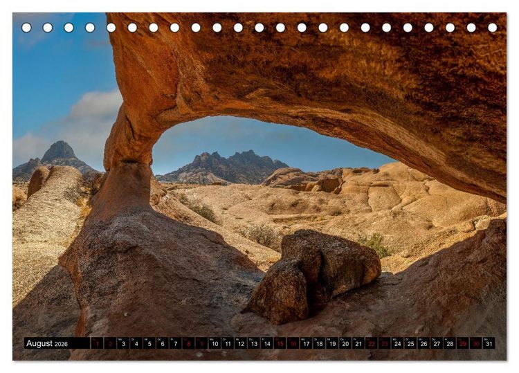 Produktbild: Namibia - Land der Kontraste (Tischkalender 2026 DIN A5 quer), CALVENDO Monatskalender