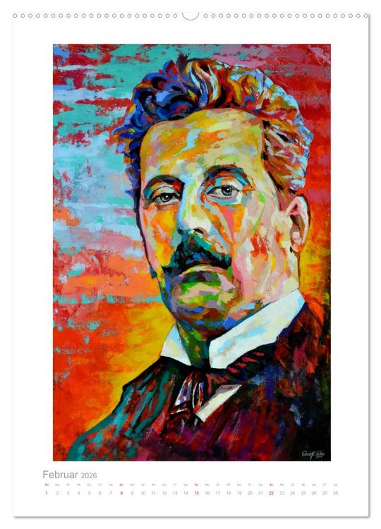 Produktbild: PopArt Bilder ber&uuml;hmter Komponisten (hochwertiger Premium Wandkalender 2026 DIN A2 hoch), Kunstdruck in Hochglanz