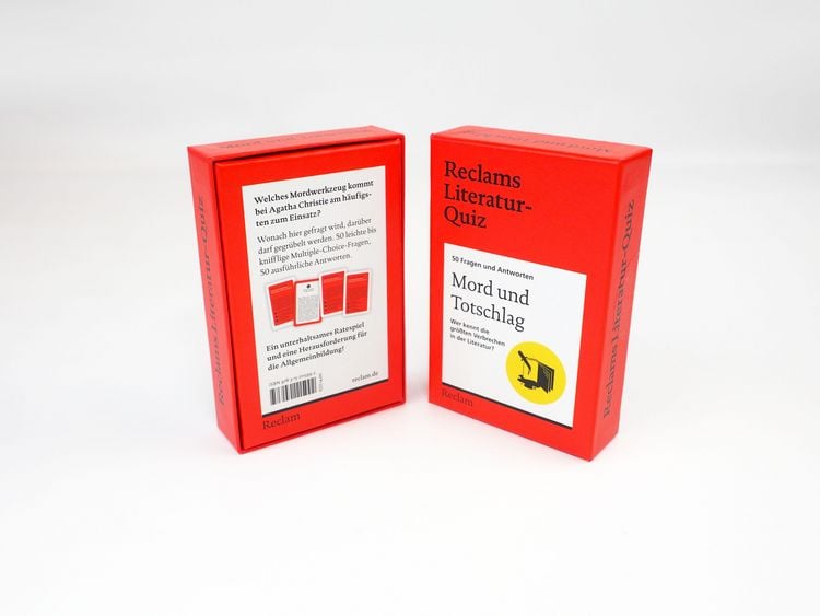 Produktbild: Mord und Totschlag. Wer kennt die gr&ouml;&szlig;ten Verbrechen in der Literatur? 50 Fragen und Antworten f&uuml;r B&uuml;chermenschen