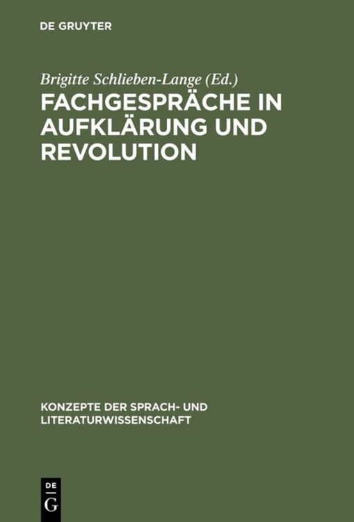 Produktbild: Fachgespr&auml;che in Aufkl&auml;rung und Revolution
