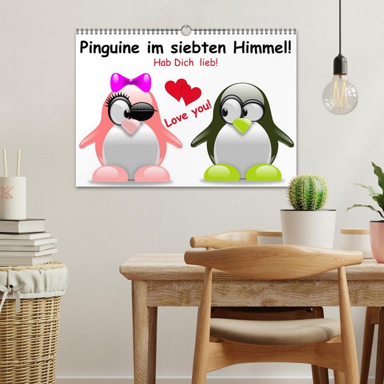 Produktbild: Pinguine im siebten Himmel! (Wandkalender 2026 DIN A3 quer), CALVENDO Monatskalender