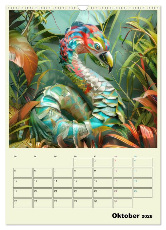 Produktbild: Hybrid Tiere zum Schmunzeln - Planer (Wandkalender 2026 DIN A3 hoch), CALVENDO Monatskalender
