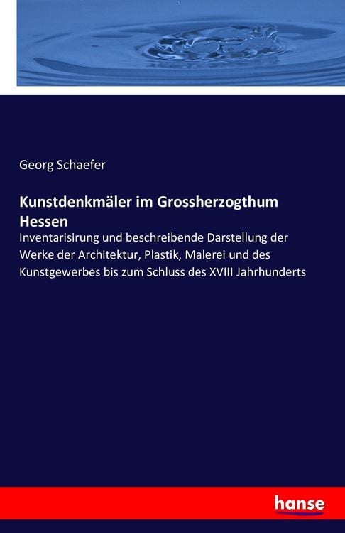 Produktbild: Kunstdenkm&auml;ler im Grossherzogthum Hessen