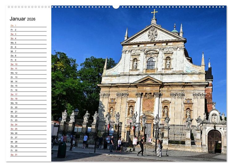 Produktbild: Besucht doch mal Krakau (hochwertiger Premium Wandkalender 2026 DIN A2 quer), Kunstdruck in Hochglanz
