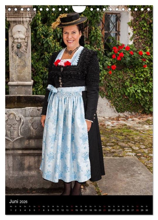 Produktbild: Dirndl und Tradition (Wandkalender 2026 DIN A4 hoch), CALVENDO Monatskalender