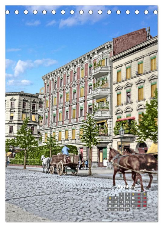 Produktbild: Alt Berlin nach Heinrich Zille in Farbe (Tischkalender 2026 DIN A5 hoch), CALVENDO Monatskalender