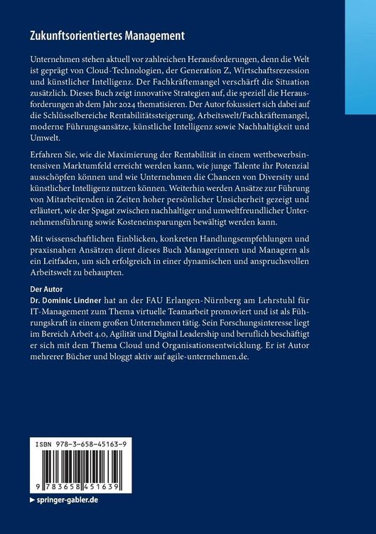 Produktbild: Zukunftsorientiertes Management