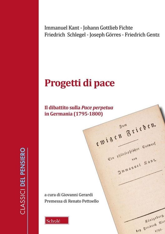 Produktbild: Progetti di pace. Il dibattito sulla Pace perpetua in Germania (1796-1800)